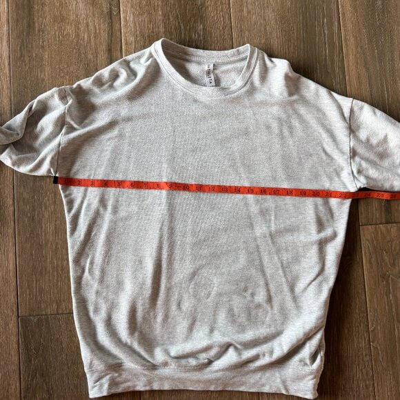 Athleta grey micro stripe pullover sweatshirt size small - Picture 4 of 7